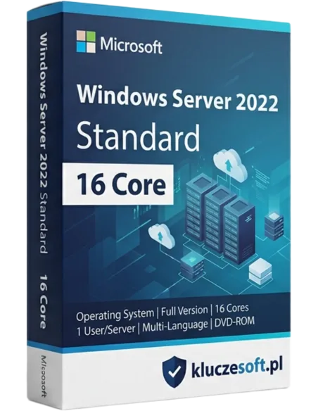 Microsoft Windows Server 2022 Standard 16 Core – legalna licencja, gwarancja autentyczności
