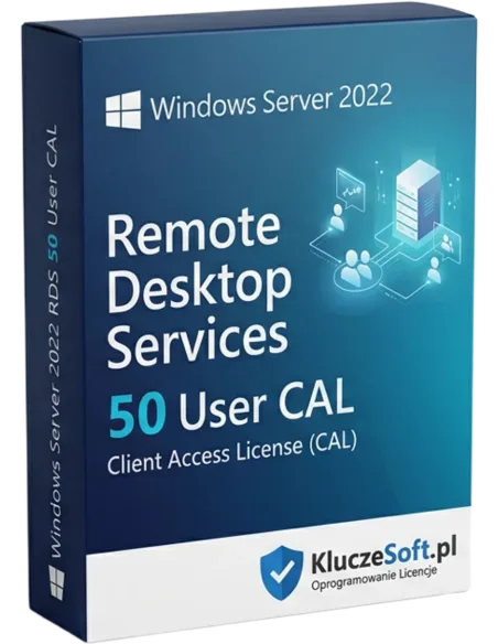 Microsoft Windows Server 2022 RDS 50 CAL Użytkownika – legalna licencja, gwarancja autentyczności