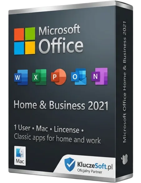 Microsoft Office 2021 dla Użytkowników Domowych i Małych Firm dla Mac – legalna licencja, gwarancja autentyczności