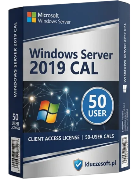 Microsoft Windows Server 2019 50 CAL Użytkownika – legalna licencja, gwarancja autentyczności