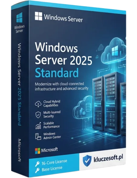 Microsoft Windows Server 2025 Standard 5 Użytkowników – legalna licencja, gwarancja autentyczności