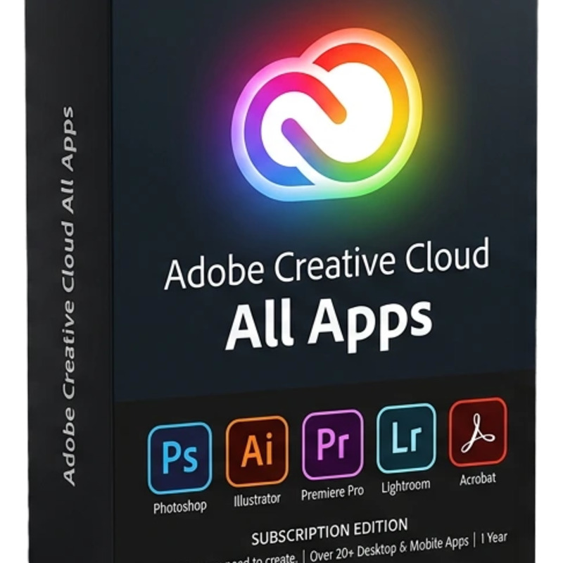 Adobe Creative Cloud All Apps single user / 12 miesięcy