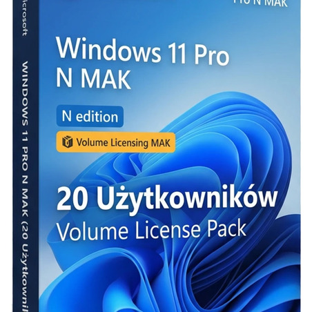 Windows 11 Pro N MAK — 20 użytkowników