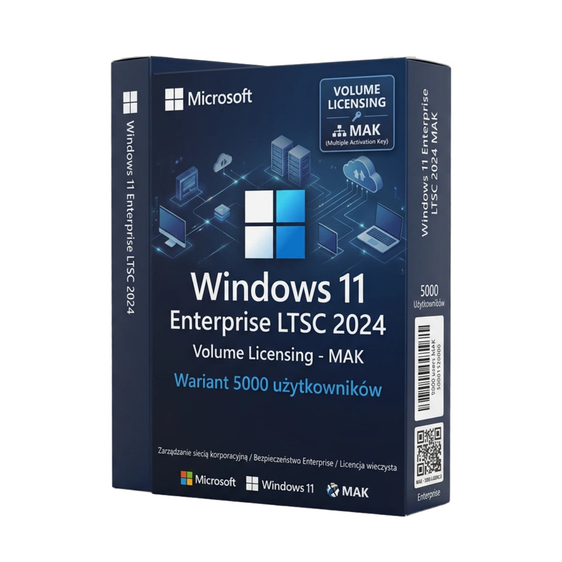Windows 11 Enterprise LTSC 2024 MAK — 5000 użytkowników