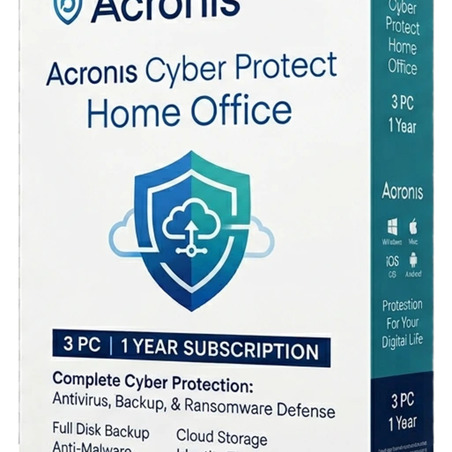 Acronis Cyber Protect Home Office 3 PC 1 rok