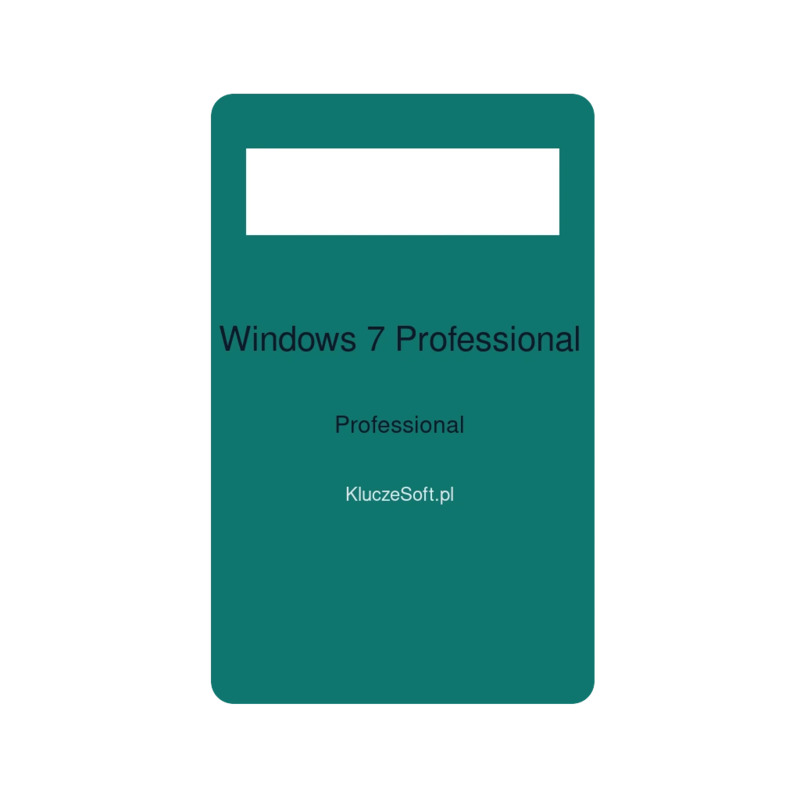 Microsoft Windows 7 Professional