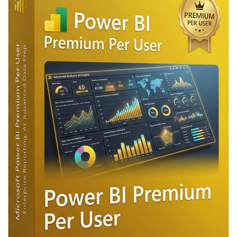 Power BI Premium Per User — 12 miesięcy (1 użytkownik)