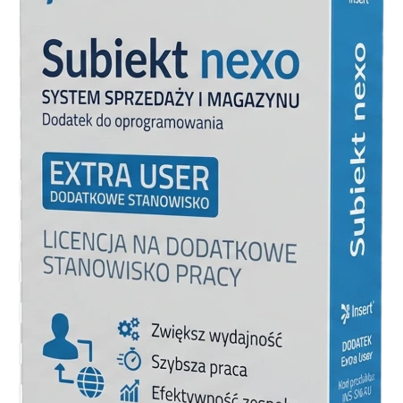 Insert Subiekt nexo — dodatkowe stanowisko, abonament 12 miesięcy