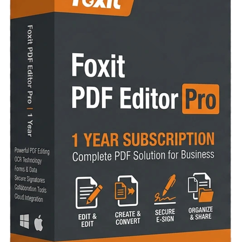 Foxit PDF Editor Pro 1 rok – oryginalny klucz aktywacyjny | KluczeSoft.pl