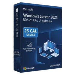 Microsoft Windows Server 2025 RDS 25 CAL Urządzenia – oryginalny klucz aktywacyjny | KluczeSoft.pl