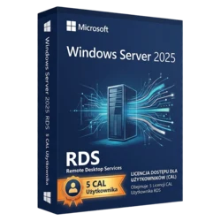 Microsoft Windows Server 2025 RDS 5 CAL Użytkownika – oryginalny klucz aktywacyjny | KluczeSoft.pl