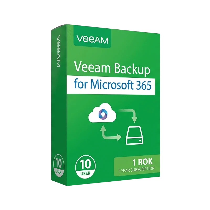 Veeam Backup for Microsoft 365 1 rok (10 user) – oryginalny klucz aktywacyjny | KluczeSoft.pl