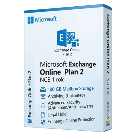 Microsoft Exchange Online Plan 2 NCE 1 rok subskrypcja
