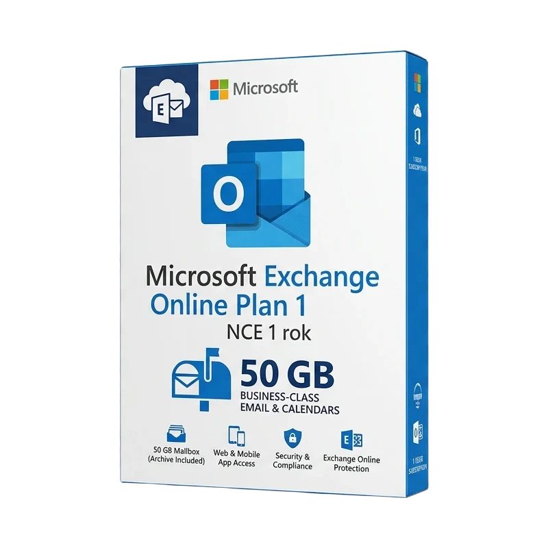 Microsoft Exchange Online Plan 1 NCE 1 rok – oryginalny klucz aktywacyjny | KluczeSoft.pl