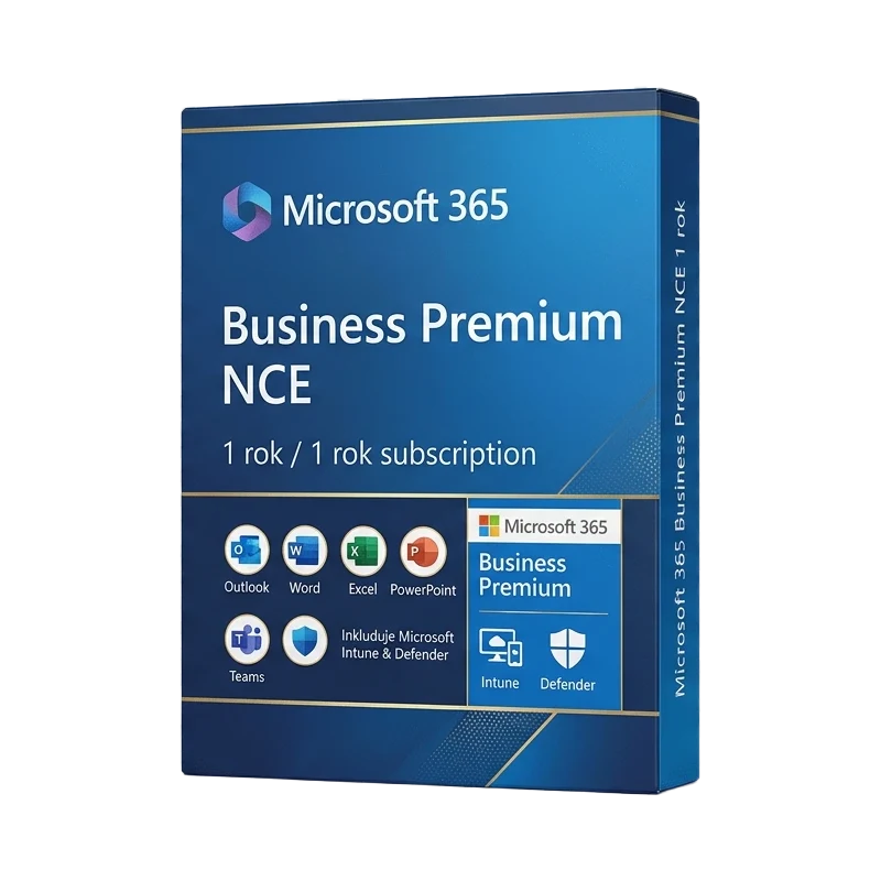Microsoft 365 Business Premium NCE 1 rok – oryginalny klucz aktywacyjny | KluczeSoft.pl