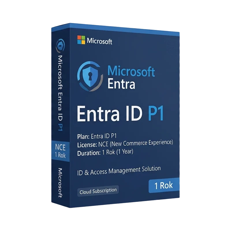 Microsoft Entra ID P1 NCE 1 rok – oryginalny klucz aktywacyjny | KluczeSoft.pl