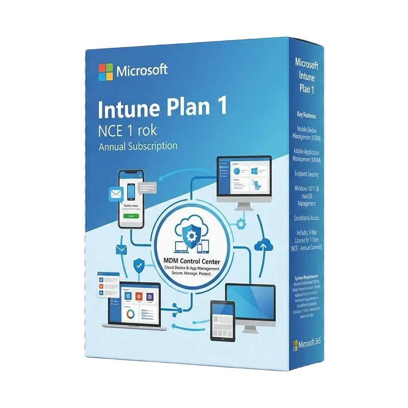 Microsoft Intune Plan 1 NCE 1 rok – oryginalny klucz aktywacyjny | KluczeSoft.pl