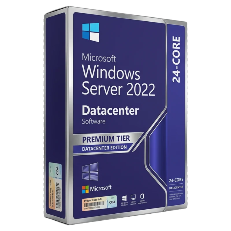 Windows Server 2022 Datacenter 24-Core — klucz aktywacyjny licencja OEM/Retail Polska