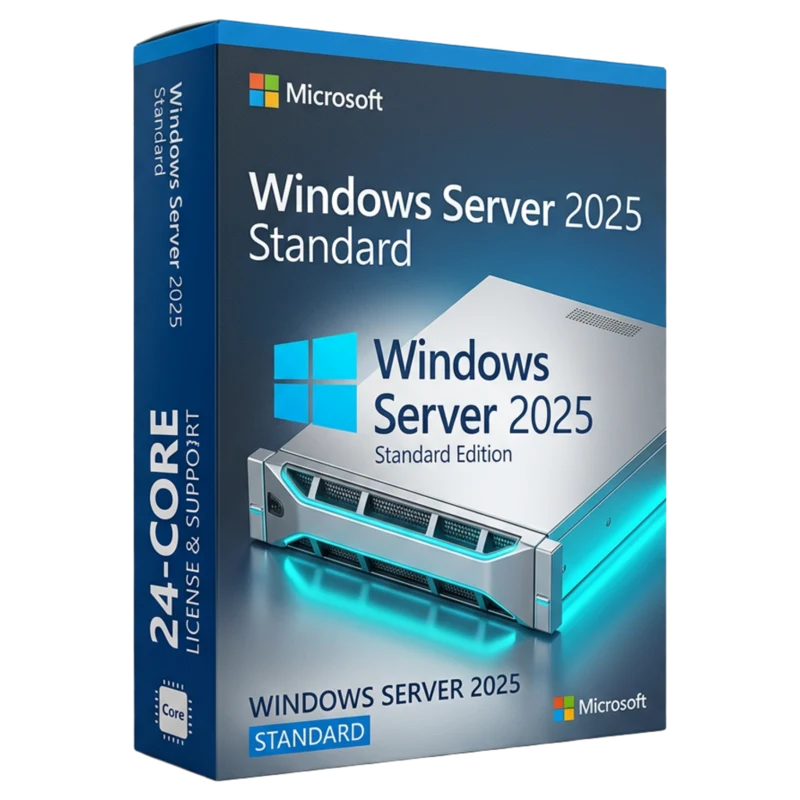 Windows Server 2025 Standard 24-Core — klucz aktywacyjny licencja OEM/Retail Polska
