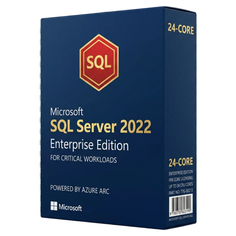 SQL Server 2022 Enterprise 24-Core — klucz licencja SQL Server Enterprise 24-Core