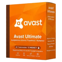 Avast Ultimate (1 stanowisko, 12 miesiące) – klucz licencyjny z fakturą VAT 23%