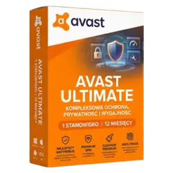 Avast Ultimate (1 stanowisko, 12 miesiące) – legalna licencja, gwarancja autentyczności