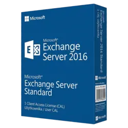 Microsoft Exchange Server 2016 Standard — 1 CAL Użytkownika – klucz licencyjny z fakturą VAT 23%