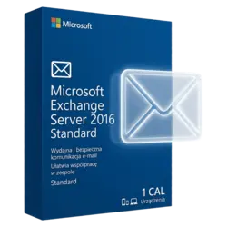 Microsoft Exchange Server 2016 Standard — 1 CAL Urządzenia – natychmiastowa dostawa email, wsparcie w jęz. polskim