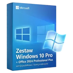 Zestaw Windows 10 Pro + Office 2024 Professional Plus – natychmiastowa dostawa email, wsparcie w jęz. polskim