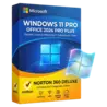 Zestaw Windows 11 Pro + Office 2024 Pro Plus + Norton 360 Deluxe – natychmiastowa dostawa email, wsparcie w jęz. polskim