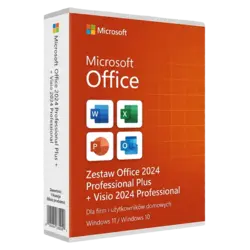 Microsoft Zestaw Office 2024 Professional Plus + Visio 2024 Professional – klucz licencyjny z fakturą VAT 23%