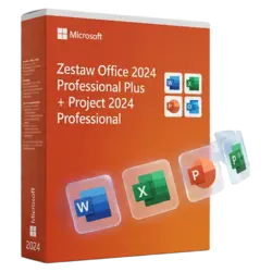 Microsoft Zestaw Office 2024 Professional Plus + Project 2024 Professional – natychmiastowa dostawa email, wsparcie w jęz. polsk
