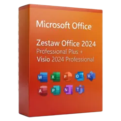 Microsoft Zestaw Office 2024 Professional Plus + Visio 2024 Professional – legalna licencja, gwarancja autentyczności