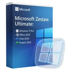 Microsoft Zestaw Ultimate: Windows 11 Pro + Office 2024 + Visio 2024 + Project 2024 – natychmiastowa dostawa email, wsparcie w j