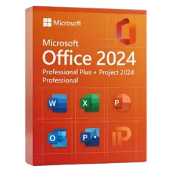 Microsoft Zestaw Office 2024 Professional Plus + Project 2024 Professional – legalna licencja, gwarancja autentyczności