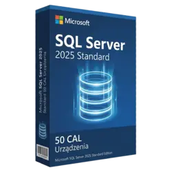 Microsoft SQL Server 2025 Standard 50 CAL Urządzenia – klucz licencyjny z fakturą VAT 23%