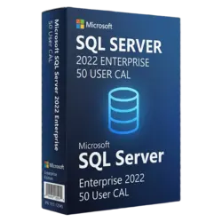 Microsoft SQL Server 2022 Enterprise 50 CAL Użytkownika – klucz licencyjny z fakturą VAT 23%