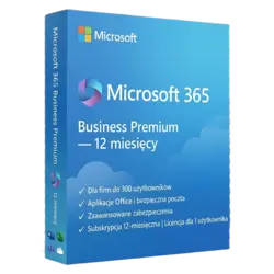 Microsoft 365 Business Premium — 12 miesięcy – klucz licencyjny z fakturą VAT 23%