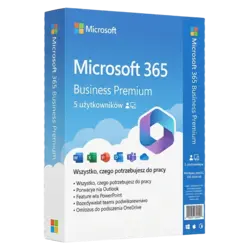 Microsoft 365 Business Premium — 5 użytkowników – klucz licencyjny z fakturą VAT 23%