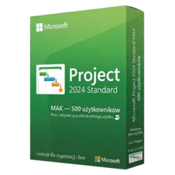 Microsoft Project 2024 Standard MAK — 500 użytkowników – klucz licencyjny z fakturą VAT 23%