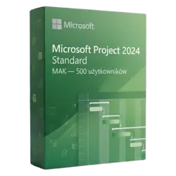Microsoft Project 2024 Standard MAK — 500 użytkowników – legalna licencja, gwarancja autentyczności