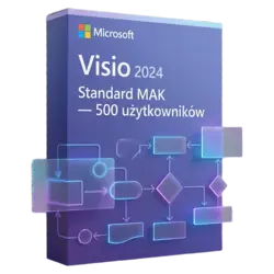 Microsoft Visio 2024 Standard MAK — 500 użytkowników – natychmiastowa dostawa email, wsparcie w jęz. polskim