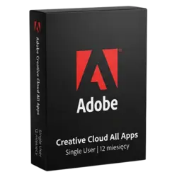 Adobe Creative Cloud All Apps single user / 12 miesięcy – legalna licencja, gwarancja autentyczności