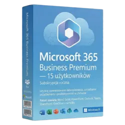 Microsoft 365 Business Premium — 15 użytkowników – legalna licencja, gwarancja autentyczności