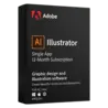 Adobe Illustrator single app / 12 miesięcy – legalna licencja, gwarancja autentyczności