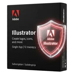 Adobe Illustrator single app / 12 miesięcy – natychmiastowa dostawa email, wsparcie w jęz. polskim