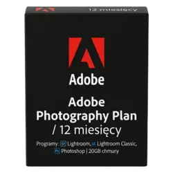 Adobe Photography plan / 12 miesięcy – legalna licencja, gwarancja autentyczności