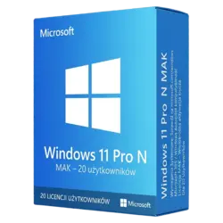 Windows 11 Pro N MAK — 20 użytkowników – klucz licencyjny z fakturą VAT 23%