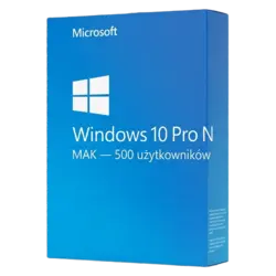 Windows 10 Pro N MAK — 500 użytkowników – klucz licencyjny z fakturą VAT 23%