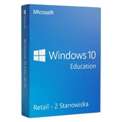 Microsoft Windows 10 Education Retail 2 stanowiska – legalna licencja, gwarancja autentyczności